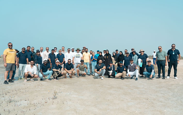 “Ports, Customs and Free Zone” plant 400 Mangrove Trees in Jebel Ali to contribute to reducing Carbon Emissions