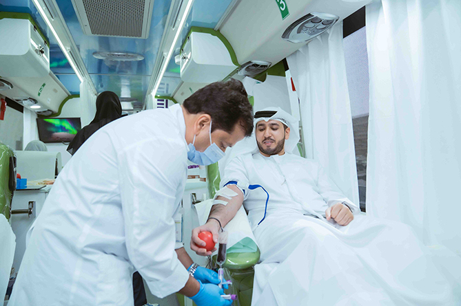 "Ports, Customs and Free Zone" organizes a Blood Donation Campaign in cooperation with the Dubai Health Authority