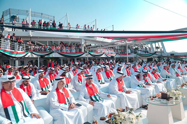 “Ports, Customs and Free Zone” celebrates Union Day onboard the Queen Elizabeth 2 Ship